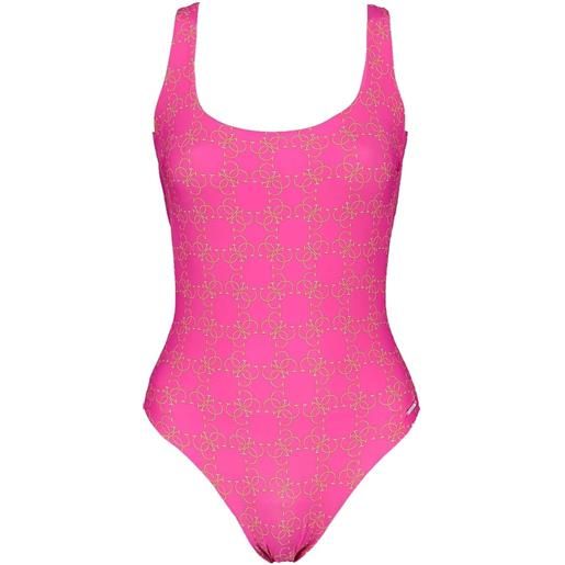 GUESS costume intero logo all over donna