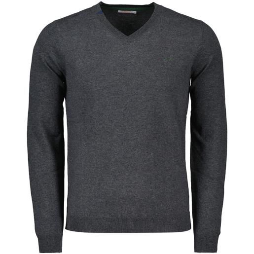 SUN 68 maglione scollo v in cotone e lana