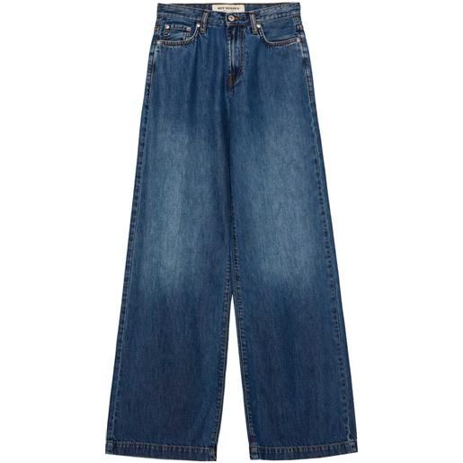 ROY ROGERS pantalone high waist palazzo quienn donna