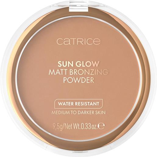 Catrice sun glow 035 universal bronze terra abbronzante e opacizzante waterproof colato