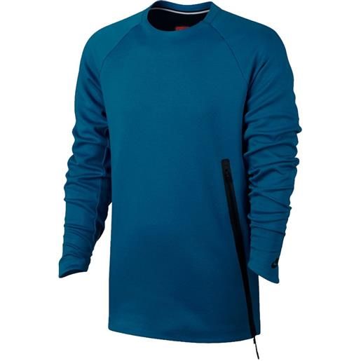 Nike felpa con zip laterali - blu