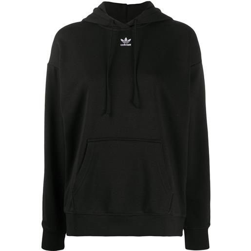 adidas felpa con ricamo - nero