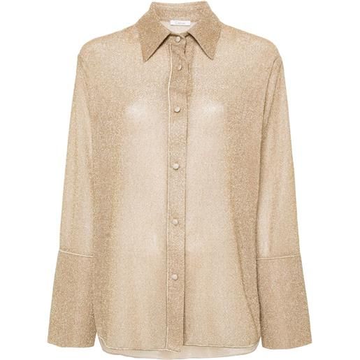 Oséree camicia lamé - oro
