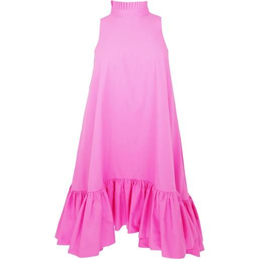 AZEEZA abito corto alcott con scollo all'americana - rosa