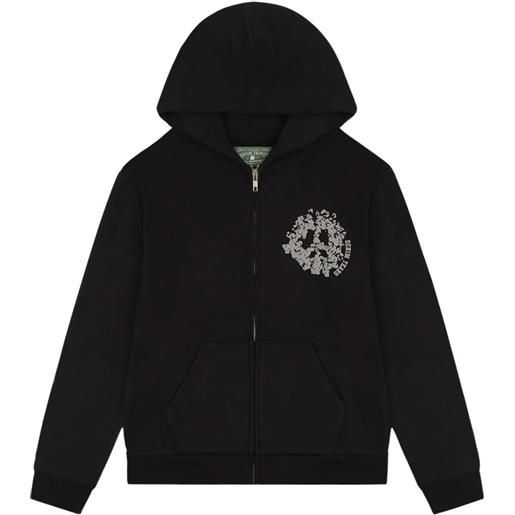 Denim Tears felpa con zip - nero