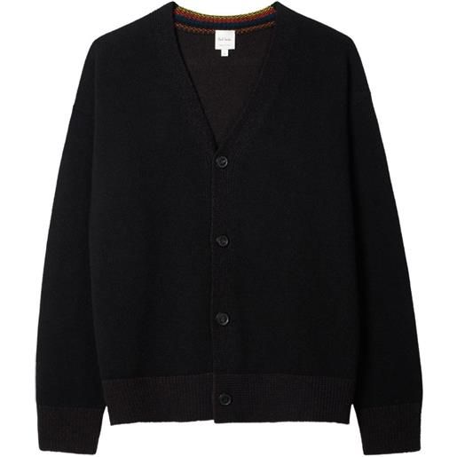 Paul Smith cardigan con bottoni e scollo a v - nero