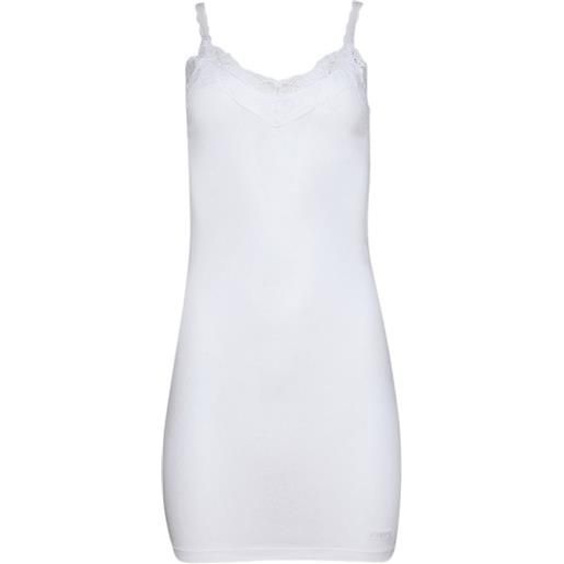 VETEMENTS abito corto con rifinitura in pizzo - bianco
