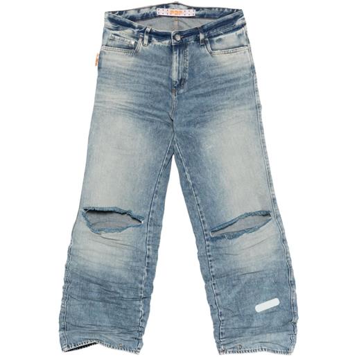 PDF jeans rich kid con strappi - blu