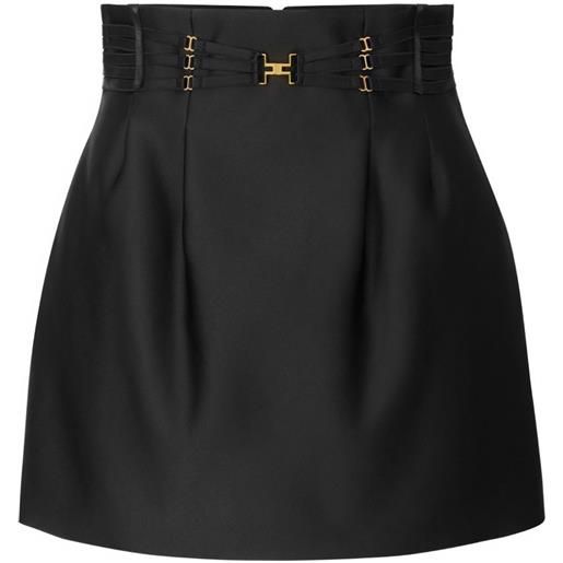 Elisabetta Franchi minigonna in raso - nero