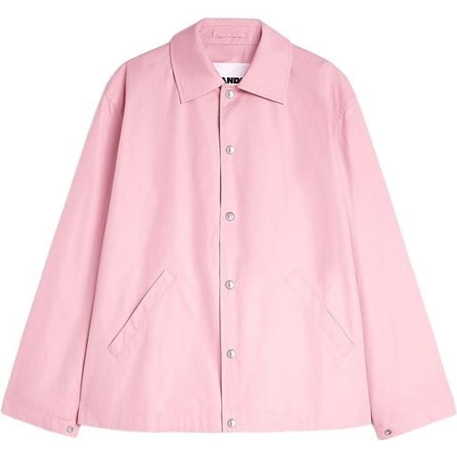 Jil Sander giacca-camicia con logo - rosa