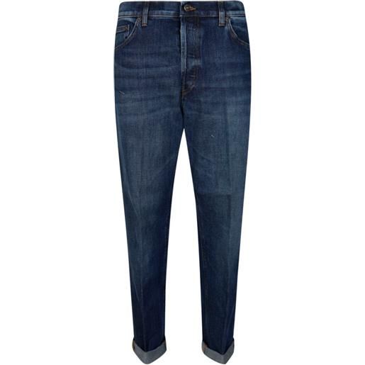 DONDUP jeans con risvolto - blu