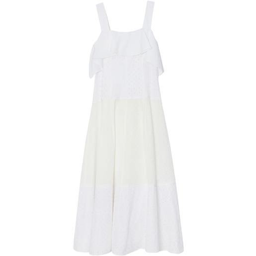 3.1 Phillip Lim abito midi con ruches - bianco