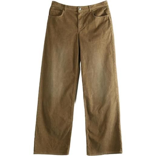The Row pantaloni eglitta a gamba ampia - marrone