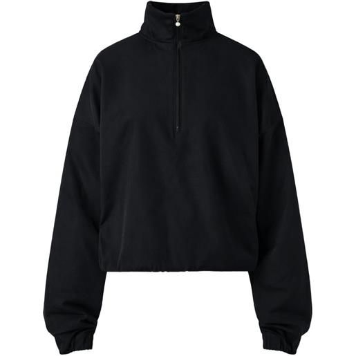 Carven felpa a collo alto con zip - nero