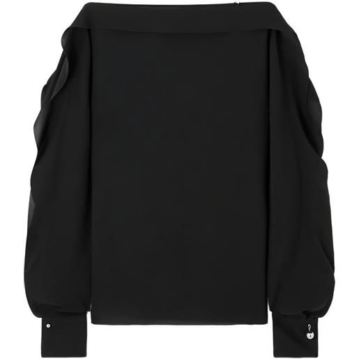 Lanvin felpa con decorazione - nero