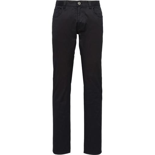 Prada jeans dritti con tasche - nero