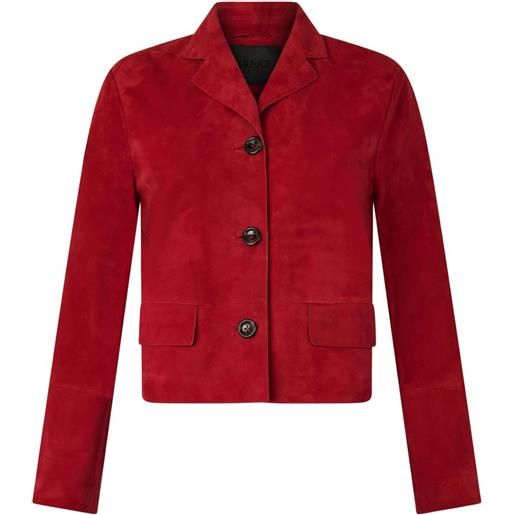 LIU JO giacca in pelle scamosciata - rosso