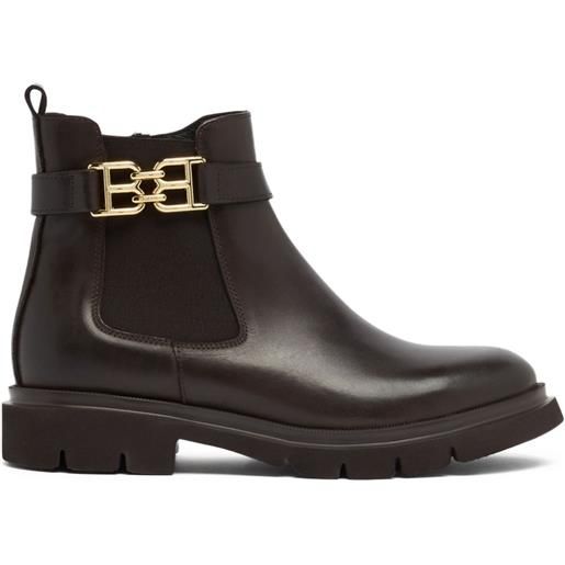 Bally stivali chelsea in pelle - marrone