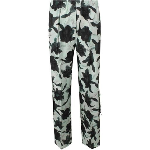 Christian Wijnants floral-print trousers - verde