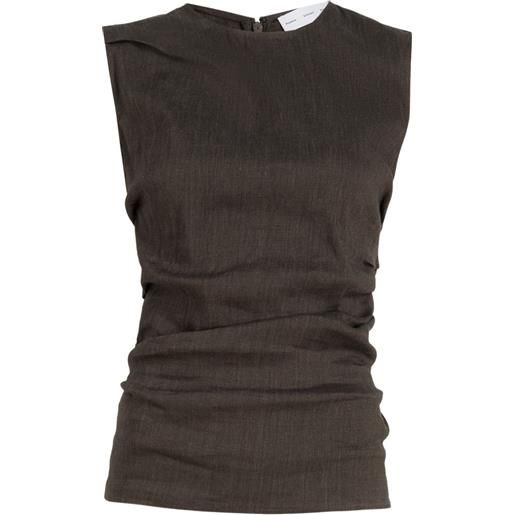 Proenza Schouler White Label top anoushka - marrone
