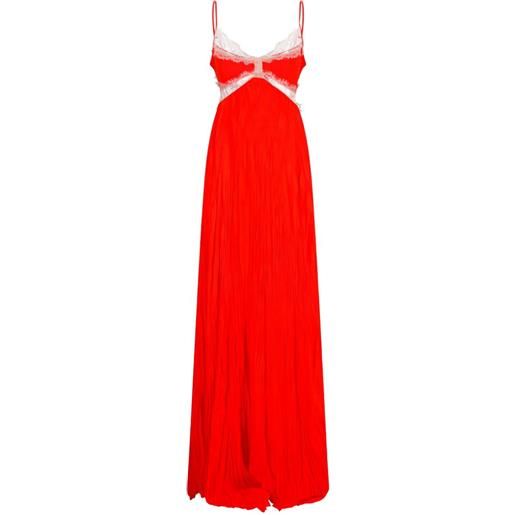 Blumarine abito plissettato - rosso