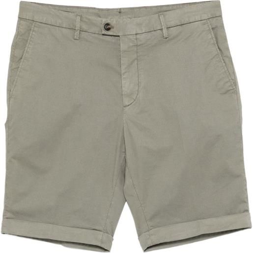 Corneliani shorts con risvolti - verde