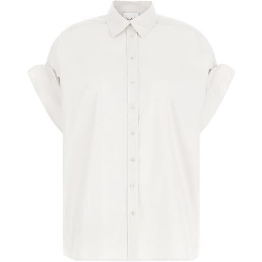 Nude camicia in popeline di cotone - bianco