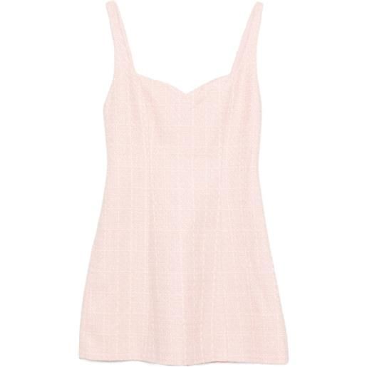 alice + olivia abito corto con scollo a cuore - rosa