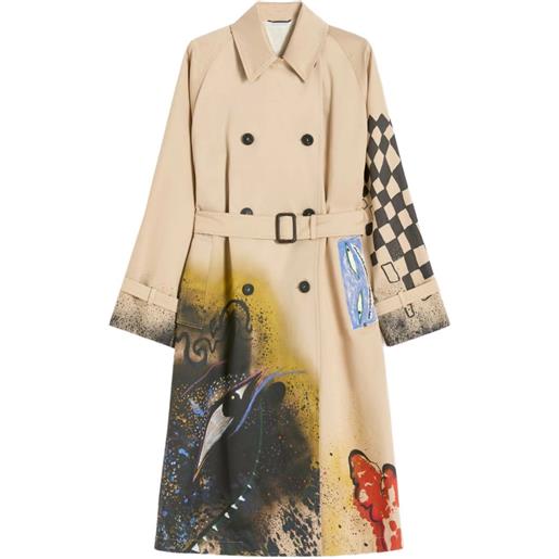 Weekend Max Mara trench con stampa grafica - toni neutri