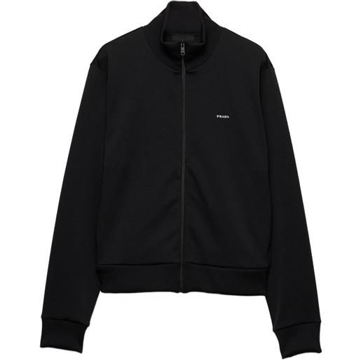 Prada giacca in jersey tecnico - nero