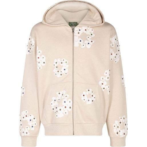 Denim Tears felpa con strass - toni neutri
