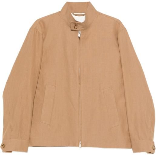 Lardini giacca paribet con zip - toni neutri