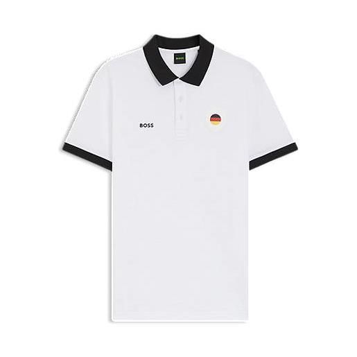 BOSS polo paddy con dettagli bandiera paese, germania