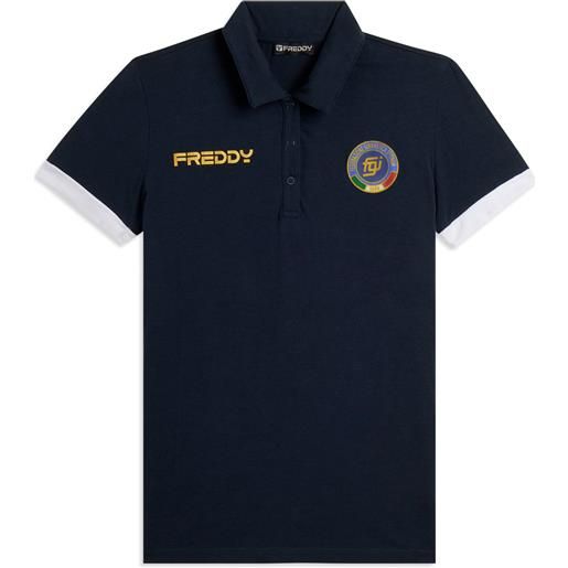 Freddy polo donna italia fgi in jersey di cotone elasticizzato