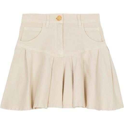 Balmain Kids minigonna plissé - toni neutri