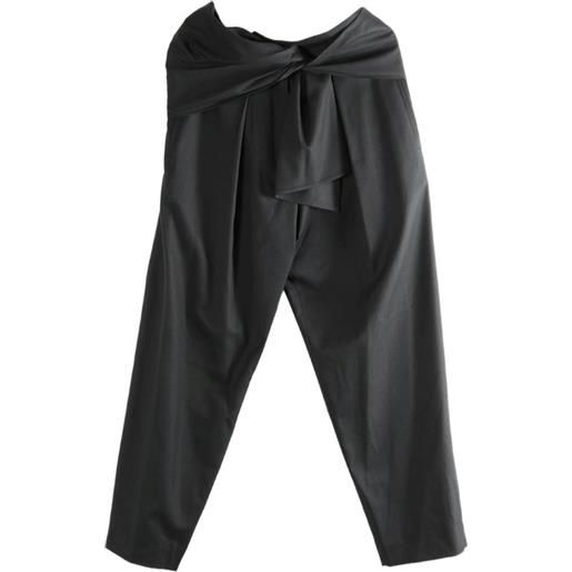 The Row pantaloni con cintura - nero
