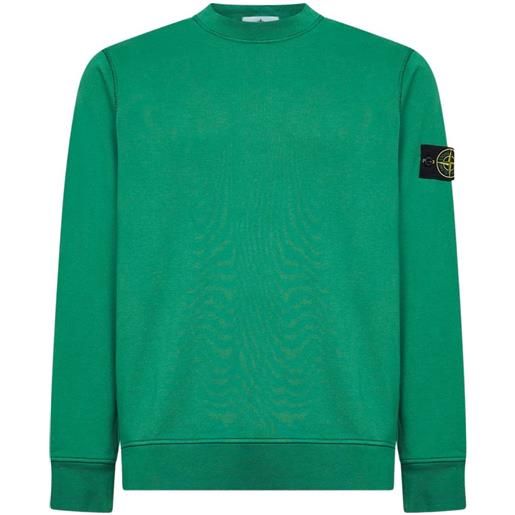 Stone Island felpa con applicazione - verde