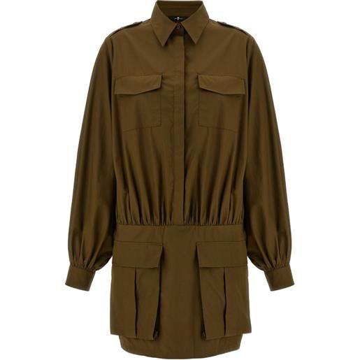 7 For All Mankind abito corto in popeline - marrone