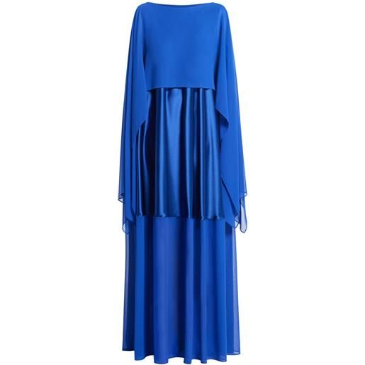 Talbot Runhof abito da sera loggia - blu