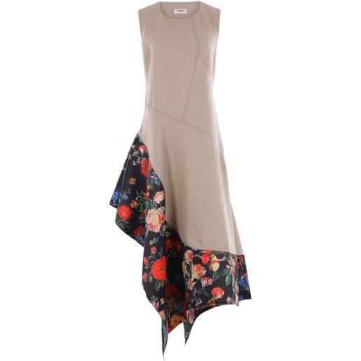 Zomer abito midi jean - toni neutri