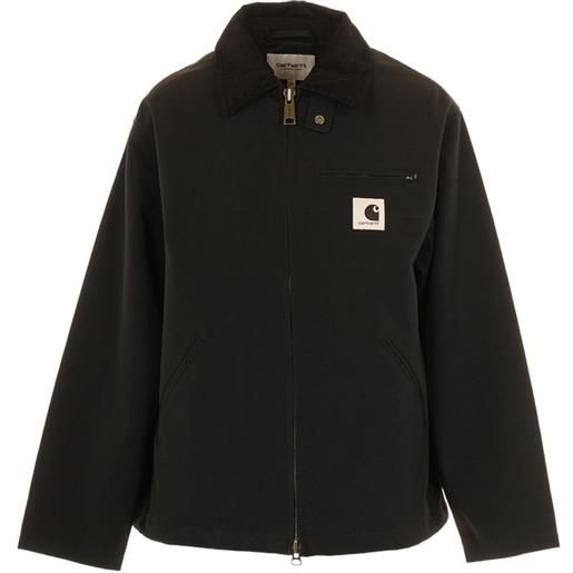 Carhartt WIP giacca con colletto a coste - nero