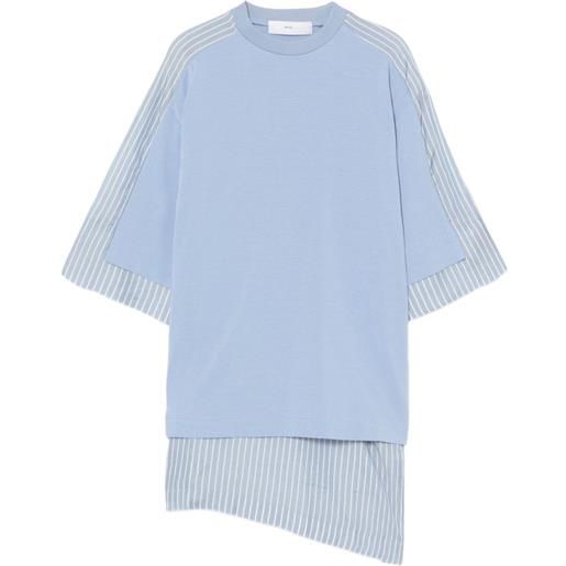 Toga Pulla t-shirt con dettaglio a righe - blu