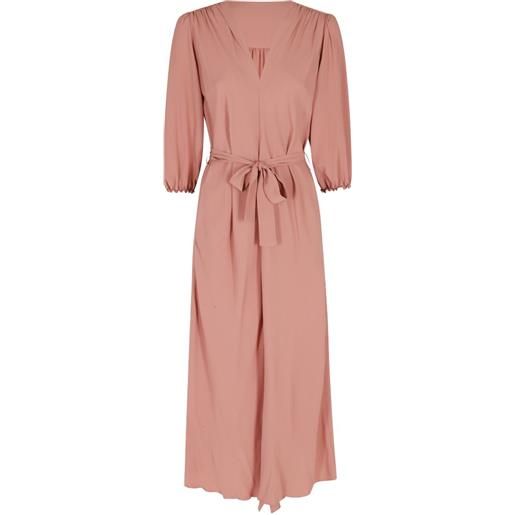 Seventy abito con scollo a v e cintura - rosa