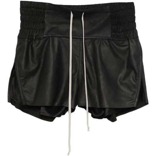 Rick Owens shorts concordian con coulisse - nero