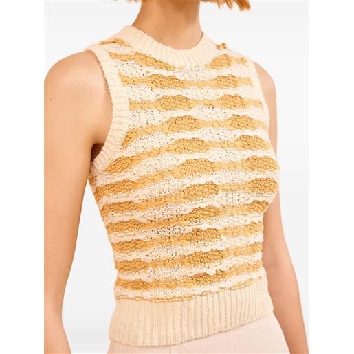Ulla Johnson top smanicato patrizia - toni neutri