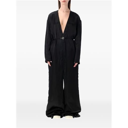Rick Owens tuta intera ls - nero