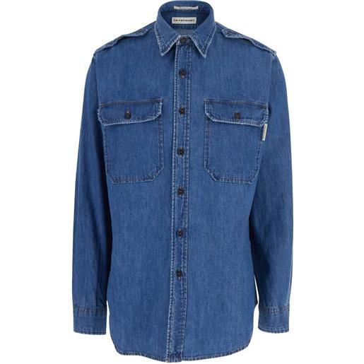 Roy Rogers x eva herzigová camicia con tasche - blu