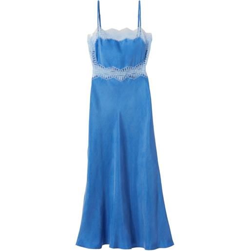 Claudie Pierlot abito midi in pizzo - blu