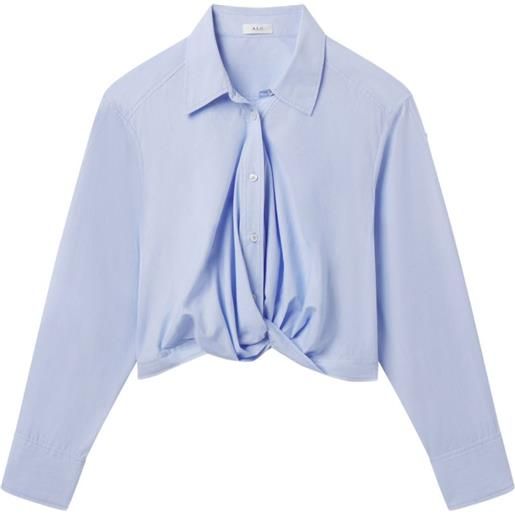 A.L.C. camicia leo con nodo - blu