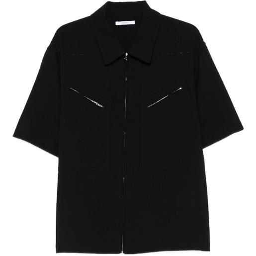 Givenchy giacca-camicia con zip - nero